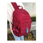 DUOMİNO Krinkıl Kumaş Suya Dayanıklı Büyük Boy Kırmızı Klinkır Sırt Çantası/laptop Seyahat Okul Çanta