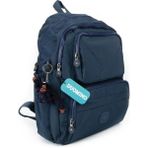 Duomino Krinkıl Kumaş Suya Dayanıklı Büyük Boy Lacivert Klinkır Sırt Çantası/laptop Okul Çanta