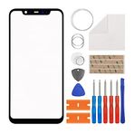Duotipa Xiaomi Mi 8 M1803E1A 6.21 inç + aletler ile uyumlu ön cam ekran cam onarım (ekran ve dokunmatik dijitalleştirici değil)