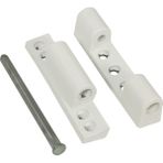 DURA 90 mm Pvc Pimapen Kapı Menteşeşi 10 Adet - 90mm Menteşe - Beyaz