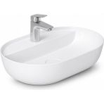 Dura Bagno Dream Çanak Lavabo 60X40 Cm, Batarya Delikli, Tezgah Üstü, Beyaz | 5840