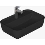 Dura Nexus Lavabo Set Tezgah Üstü 40*60 cm Ince Yanak - Siyah