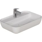 Dura Nexus Lavabo Set Tezgah Üstü D.li 40*60 cm Ince Yanak - Beyaz