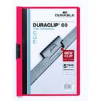 Durable 2209 Duraclip 60 Sayfa Kırmızı Tekli Dosya