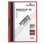 Durable Sıkıştırmalı Dosya Duraclip Original 30 (1-30 Yaprak A4 için), 25 Adet, Kırmızı, 220003