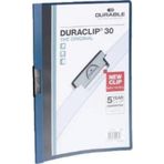 Durable Sıkıştırmalı Dosya Duraclip Ortadan Klipsli 30 Sayfa A4 Lacivert (25 Li Paket)