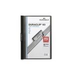 Durable Sıkıştırmalı Dosya Duraclip Ortadan Klipsli 60 Sayfa A4 Siyah (25 Li Paket)
