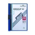 Durable Sıkıştırmalı Dosya DuraClip Ortadan Klipsli 60 Syf A4 Lacivert 2209