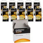 Duracell 10 Numara Işitme Cihazı Pili 60 Adet 1,5 V Çinko Saat Pili 10 x 6'lı Paket-PR70