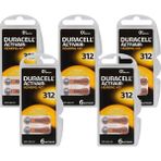Duracell 312 Numara Işitme Cihazı Pili 5 Paket 30 Adet Duracell Kulaklık Pili 312 Numara Pil - 5'li