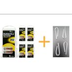Duracell 312 Numara Işitme Cihazı Pili (5 Paket x 6 Adet = 30 Adet Pil) + Işitme Cihazı Hortumu (4 Adet) - 5'li