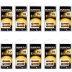 Duracell 312 Numara Işitme Cihazı Pili 60'lı (6 X10)