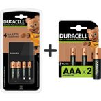 Duracell 4 Saatte Şarj Olabilen Yüksek Performanslı Şarj Aleti ve 2 Adet 750 mAh AAA Pil - 2'li