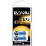 Duracell 675 Işitme Cihaz Kulak Pili 6 Parça 1 Kutu (4887)