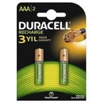 Duracell 750x10 W 2'li RECH AAA Pil