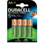 Duracell AA 2500 mAh 4'lü Şarj Edilebilir Kalem Pil