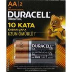 Duracell AA 2'li Kartela Kalem Pil