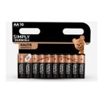 Duracell AA Pil 10'lu 1,5 V Tek Kullanımlık Yüksek Performanslı Pil Kalitesi