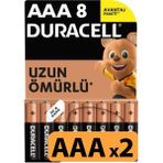 Duracell Aaa 1.5V Pil 8x2 16'lı Avantajlı Paket