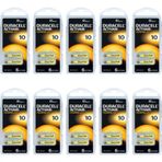 Duracell Activair 10 Numara İşitme Cihazı Pili 6 x 10'lu
