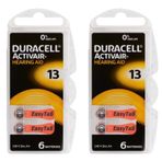 Duracell Activair PR48 13 Numara İşitme Cihazı Pili 6 x 2'li