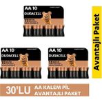 Duracell Alkalin Aa Kalem Piller, 30 Lu Paket - 30 Adet