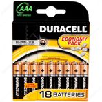 Duracell Alkalin AAA 18'li İnce Kalem Pil