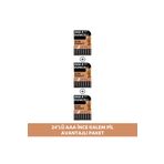 Duracell Alkalin Aaa İnce Kalem Pil 1,5V Lr03/Mn2400 24'Lü Paket