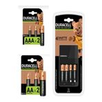 Duracell Cef 14 Şarj Cihazı Şarj Edilebilir 4 adet 1300 mAh AA ve 4 adet 750 mAh AAA Pil Paketi