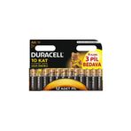 Duracell Kalem Pil Kalın Pil Aa 12'li