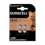 Duracell LR44 3 V 4'lü Lityum Düğme Pil