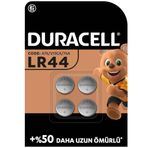 Duracell LR44 Özel Alkalin Pil (4’lü Paket) 1,5V (A76) – +%50 DAHA UZUN ÖMÜR – Termometrelerde, Kol Saatlerinde, Tıbbi Cihazlarda Kullanım – 5 Yıl Depolama Ömrü Garantisi – Sızıntı Önleme
