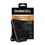 Duracell manyetik güç bankası, 5000 mAh, Magsafe uyumlu, hızlı şarj, katlanır stantlı kablosuz Powerbank , iPhone, iPad, Android, Samsung ve Airpods için ince harici pil