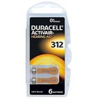 Duracell No:312 6'lı Paket Kulaklık İşitme Cihazı Pili