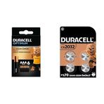 Duracell Optimum AAA Alkalin İnce Kalem Piller, 1,5 V LR03/MN2400, 6’lı Paket + Duracell Özel 2032 Lityum Düğme Pil 3 V, (CR2032) 4’lü Paket