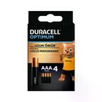 Duracell Optimum AAA İnce Kalem Pil Duracell Optimum AAA İnce Kalem Pil 4'lü