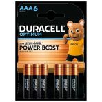 Duracell Optimum Powerboost Aaa İnce Kalem Pil 6'Lı 2 Adet