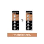 Duracell Özel 2032 Lityum Düğme Pil 3V (Cr2032) 10’Lu Paket
