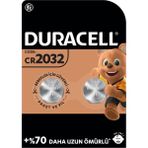 Duracell Özel 2032 Lityum Düğme Pil 3V (CR2032) 2 Li Paket 2 Adet
