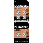 Duracell Özel 2032 Lityum Düğme Pil 3V, (CR2032) 4’lü Paket + Duracell Özel 2025 Lityum Düğme Pil 3 V, (DL2025/CR2025), 2’li Paket