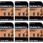 Duracell Pil Özel Alkalin MN21 12 Volt 2'li Paket 6 Paket