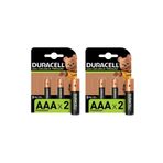 Duracell Şarj Edilebilir Aaa 900mah Piller 2'li, 4 Adet