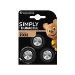 Duracell Simply 2032 3'lü Düğme Pil
