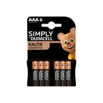 Duracell Sımply Aaa 6'lı İnce Kalem Pil