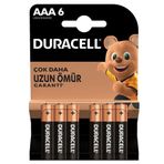 Duracell Turbo Alkalin AAA 6 lı İnce Kalem Pil
