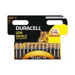 Duracell Turbomax AAA 12'li İnce Kalem Pil