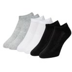 DuraSocks Erkek-Kadın Uniseks Athletic Çorap, Antibakteriyel, Çekmez, Kaymaz, Burun Dikişsiz, 6 Çift Çorap (2xSiyah 2xBeyaz 2xGri, 43-46)