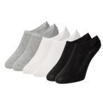 DuraSocks Erkek ve Kadın Görünmez, Atletik, Antibakteriyel, Yumuşak, Esnek, Burun Dikişsiz, Burun-Topuk Güçlendirilmiş Premium Çorap, 6 çift (2xSİYAH / 2xBEYAZ / 2xGRİ, 35-38)