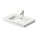 Duravit 2363750000 White Tulip 75 cm Etajerli Lavabo + Lavabo Bataryası