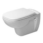 Duravit - D-Code Kanalsız Rimless Asma Klozet Yavaş Kapanır Kapak Dahil OUTLET - 45703920A1-